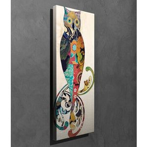 Tablou decorativ, PC178, Canvas, Lemn, Multicolor imagine