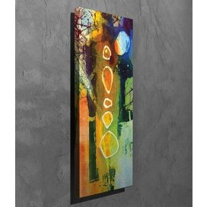 Tablou decorativ, PC240, Canvas, Lemn, Multicolor imagine