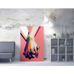 Tablou decorativ, WY200 (50 x 70), 50% bumbac / 50% poliester, Canvas imprimat, Multicolor imagine
