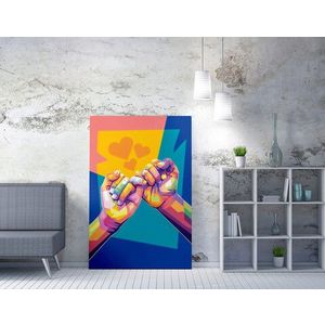 Tablou decorativ, WY201 (50 x 70), 50% bumbac / 50% poliester, Canvas imprimat, Multicolor imagine
