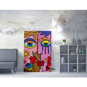Tablou decorativ, WY211 (50 x 70), 50% bumbac / 50% poliester, Canvas imprimat, Multicolor imagine