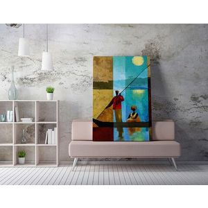 Tablou decorativ, WY217 (70 x 100), 50% bumbac / 50% poliester, Canvas imprimat, Multicolor imagine