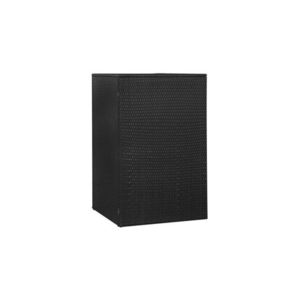 Magazie de pubela, negru, 76 x 78 x 120 cm, poliratan imagine