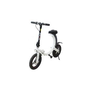Bicicleta electrica pliabila Breckner, 350 W, 6Ah, culoare alb, roti 14, autonomie 10-22 km, greutate neta/bruta 20/22.5 kg imagine