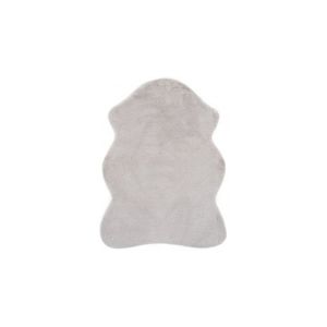Covor gri, 65x95 cm, blana de iepure ecologica imagine