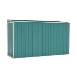Sopron gradina/montaj perete verde 118x288x178 cm otel zincat imagine