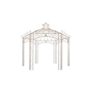 Pavilion de gradina, maro antichizat, 4 m, fier imagine