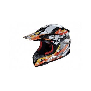 Casca moto ATV integrala Hecht 53915 design mozaic portocaliu marimea m imagine