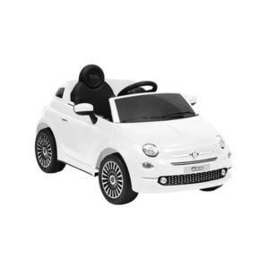 Masina electrica pentru copii Fiat 500, alb imagine