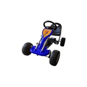 Kart pentru copii cu pedale Go Kart, albastru imagine