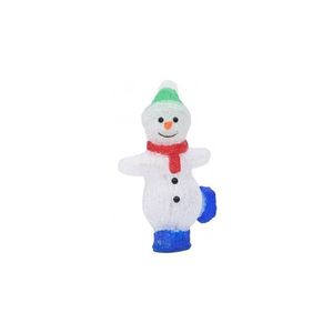 Figurină om zăpadă Crăciun LED acrilic 30cm interior/exterior imagine