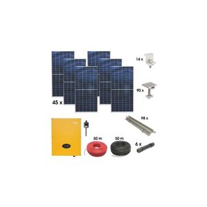 Kit sistem solar fotovoltaic trifazic ON-GRID 20KW, prosumator WIFI Breckner Germany imagine