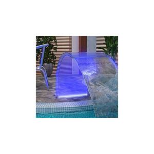 Fantana de piscina cu led-uri rgb, acril, 50 cm imagine