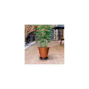 Carucior pentru plante cu roti, diametru 30 cm, negru, 170 kg imagine