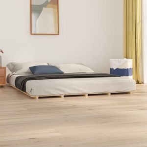 vidaXL Cadru de pat, 180x200 cm, lemn masiv de pin imagine