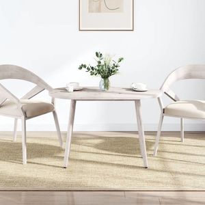 vidaXL Blat de masă, alb, 90x45x2, 5 cm, lemn masiv de pin, oval imagine