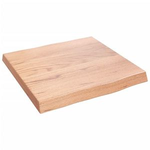 vidaXL Blat masă, 40x40x(2-4) cm, maro, lemn tratat contur organic imagine