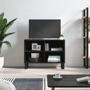 vidaXL Comodă TV, negru, 69, 5x30x50 cm, lemn compozit imagine