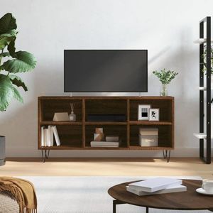vidaXL Comodă TV, stejar maro, 103, 5x30x50 cm, lemn compozit imagine