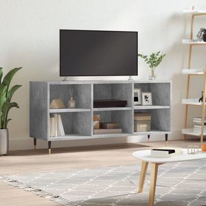 vidaXL Comodă TV, gri beton, 103, 5x30x50 cm, lemn compozit imagine