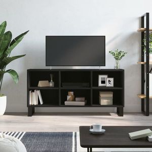 vidaXL Comodă TV, negru, 103, 5x30x50 cm, lemn compozit imagine