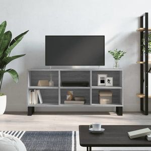 vidaXL Comodă TV, gri sonoma, 103, 5x30x50 cm, lemn compozit imagine