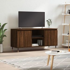 vidaXL Comodă TV, stejar maro, 104x35x50 cm, lemn compozit imagine