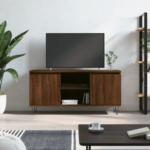 vidaXL Comodă TV, stejar maro, 104x35x50 cm, lemn compozit imagine