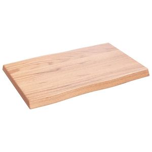 vidaXL Blat masă, 60x40x(2-4) cm, maro, lemn tratat contur organic imagine