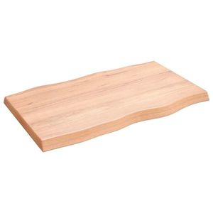 vidaXL Blat masă, 100x60x(2-6) cm, maro, lemn tratat contur organic imagine