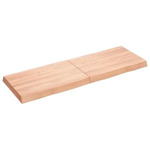 vidaXL Blat masă, 120x40x(2-6) cm, maro, lemn tratat contur organic imagine