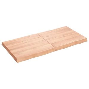 vidaXL Blat masă, 120x60x(2-6) cm, maro, lemn tratat contur organic imagine