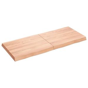 vidaXL Blat masă, 120x50x(2-6) cm, maro, lemn tratat contur organic imagine