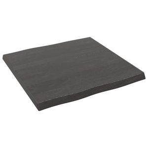 vidaXL Blat masă, 60x60x(2-4) cm, maro, lemn tratat contur organic imagine