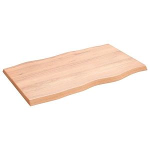 vidaXL Blat masă, 100x60x(2-4) cm, maro, lemn tratat contur organic imagine