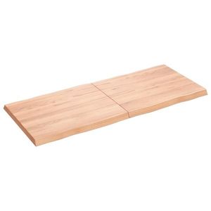 vidaXL Blat masă, 120x50x(2-4) cm, maro, lemn tratat contur organic imagine