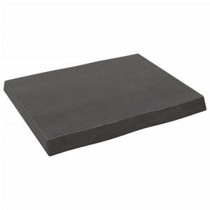 vidaXL Blat masă, 60x50x(2-6) cm, maro, lemn tratat contur organic imagine