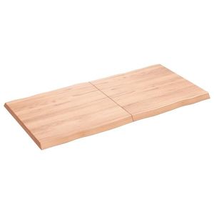 vidaXL Blat masă, 120x60x(2-4) cm, maro, lemn tratat contur organic imagine