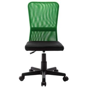 vidaXL Scaun de birou, negru și verde, 44x52x100 cm, plasă textilă imagine