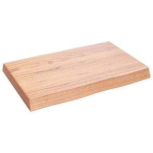 vidaXL Blat masă, 60x40x6 cm, maro, lemn stejar tratat contur organic imagine