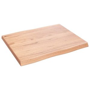 vidaXL Blat masă, 60x50x(2-4) cm, maro, lemn tratat contur organic imagine