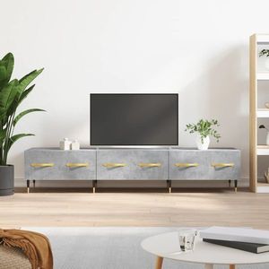 vidaXL Comodă TV, gri beton, 150x36x30 cm, lemn prelucrat imagine