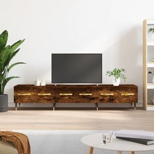 vidaXL Dulap TV, stejar fumuriu, 150x36x30 cm, lemn prelucrat imagine