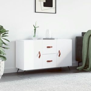 vidaXL Servantă, alb extralucios, 100x36x60 cm, lemn prelucrat imagine