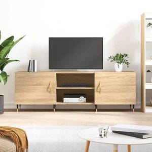 vidaXL Comodă TV, stejar sonoma, 150x30x50 cm, lemn compozit imagine