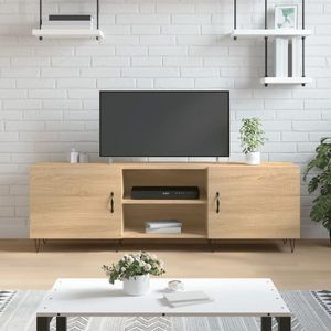 vidaXL Comodă TV, stejar sonoma, 150x30x50 cm, lemn compozit imagine