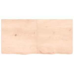 vidaXL Poliță de perete, 120x60x(2-6)cm, lemn masiv de stejar netratat imagine