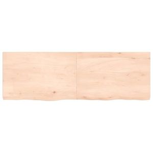 vidaXL Poliță de perete, 120x40x(2-4)cm, lemn masiv de stejar netratat imagine
