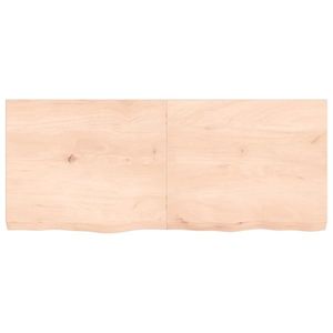 vidaXL Poliță de perete, 120x50x(2-6)cm, lemn masiv de stejar netratat imagine