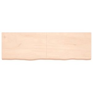 vidaXL Poliță de perete, 160x50x(2-6)cm, lemn masiv de stejar netratat imagine